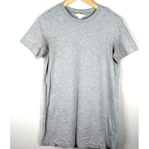 H&M Classic Short‎ Sleeve Crew Neck T-Shirt Dress Gray Women's Small NEW
